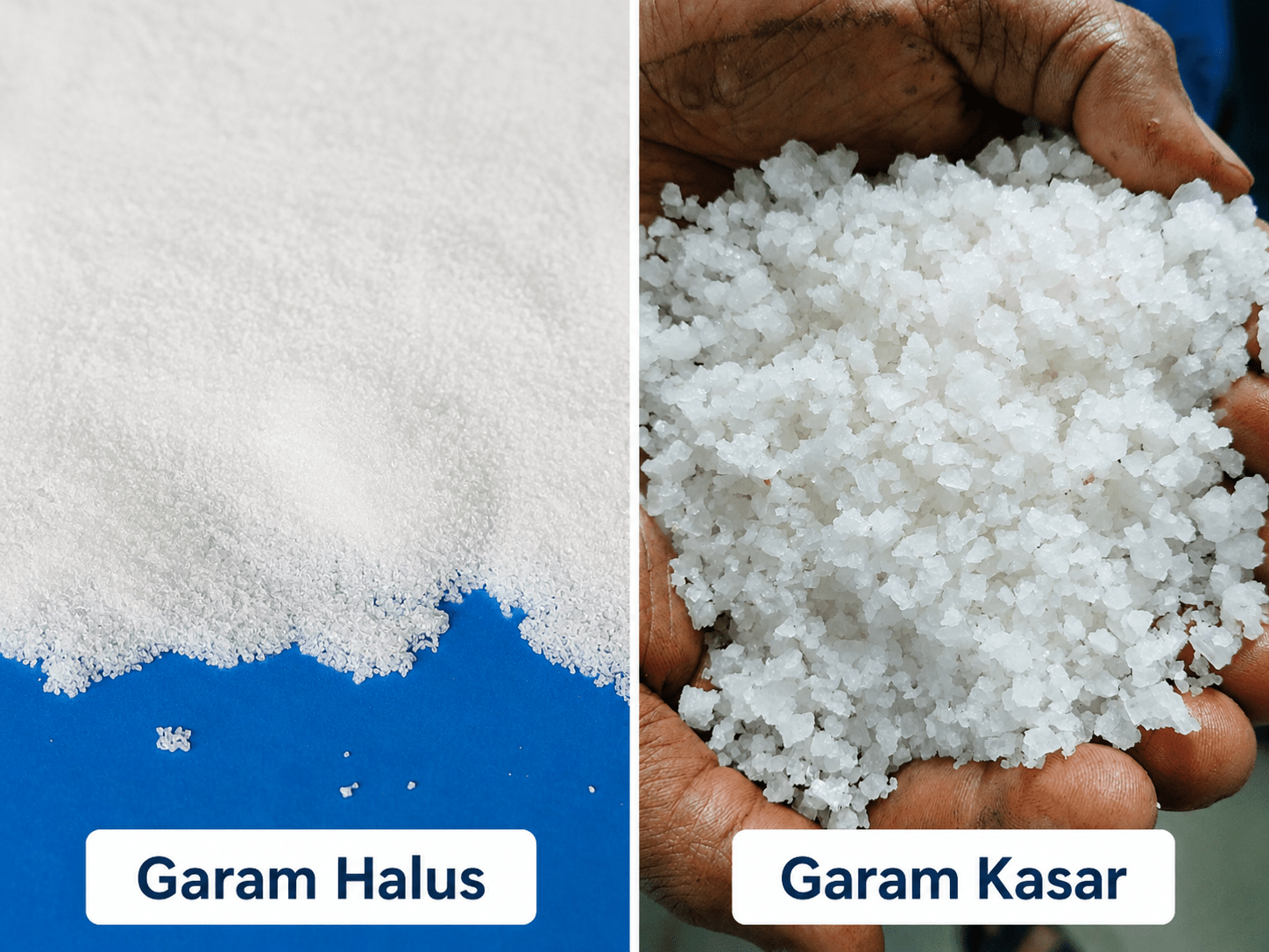 cara memilih garam halus dan kasar untuk industri makanan