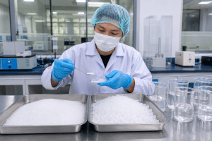 quality control ukuran partikel garam halus industri