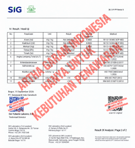 Sertifikasi dan quality control garam industri PT Artha Garam Indonesia